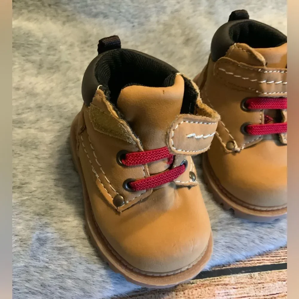 Brahma Tan Baby Work Boots Size 2